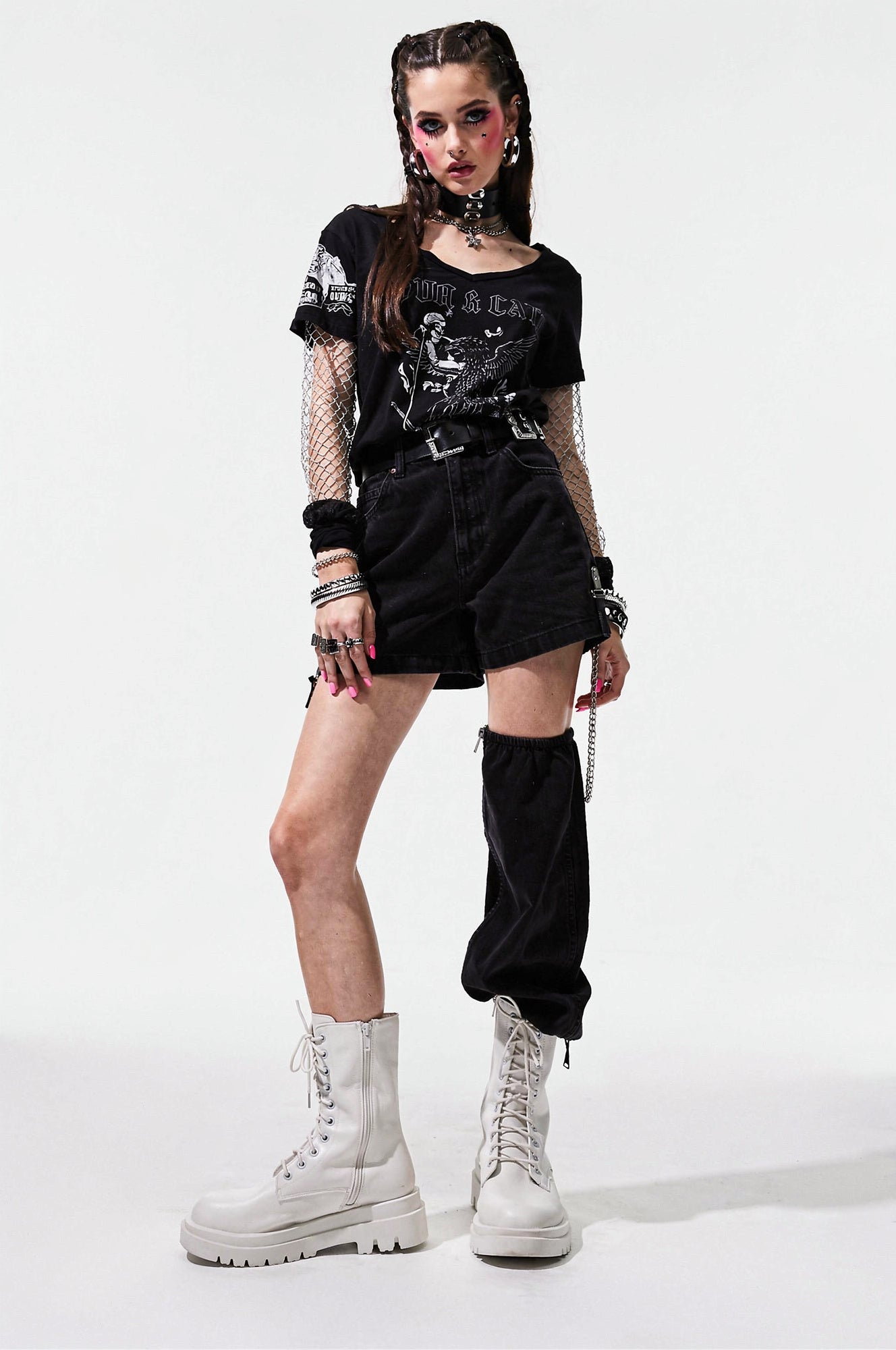 Pale Havoc  - Mid length Zipper Boots